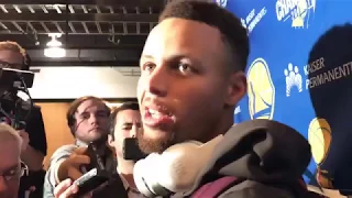 Steph Curry EJECTED throws mouth guard at ref - Post Game Interview