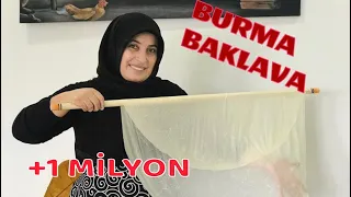 ÇITIR ÇITIR EL AÇMASI BURMA BAKLAVA💯Tadına bayılacaksınız 😋✔️