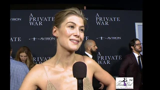 Rosamund Pike At "A Private War" Los Angeles Red Carpet Premiere