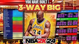 BEST CENTER BUILD ON NBA 2K24 CURRENT GEN! GAME BREAKING BEST *DEMIGOD* BIGMAN BUILD ON NBA 2K24!