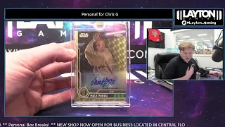 PRODUCT HIT!!! 1/1 SUPERFRACTOR AUTO! 2023 Topps Chrome Star Wars Personal Box Break for Chris G