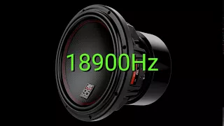 Tone frequency 18900Hz. Test your hearing! speakers/headphones/subwoofer