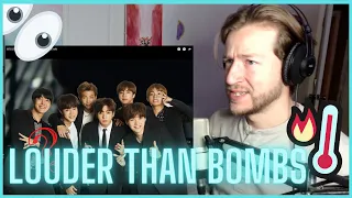 First time hearing LOUDER THAN BOMBS by BTS!