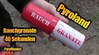 Pyroland Rauchgranate Rot/Weiß | PyroManiac