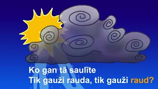 Gauži raud saulīte (karaoke versija)