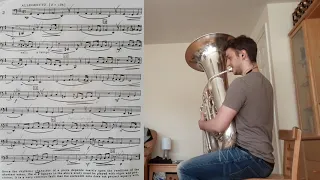 Bordogni Bel Canto study 2, Tuba with accompaniment