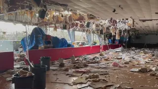 Tornado destroys Skate World in Deer Park