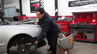 How to Remove a Mercedes Front Bumper on a Late W210 "Facelift" Model