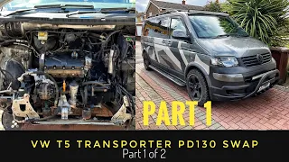 VW T5 Transporter - Engine swap PD130 - part 1