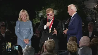 Elton John honored at White House performance