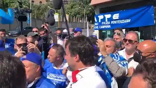 Matteo Salvini alla Manifestazione del Sappe