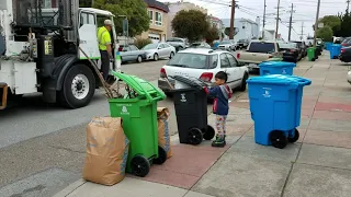 4-25-18 #garbagetrucks #sfgarbage #kidslovetrucks