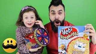 Yeti Spagetti och Bean Boozled Challenge med Melody och pappa