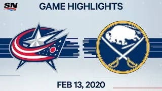 NHL Highlights | Blue Jackets vs Sabres – Feb. 13, 2020