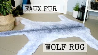 Faux Wolf Fur Rug DIY | DanDIY