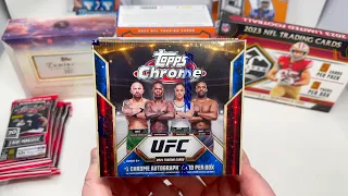 Cracking a 2023 Topps Chrome UFC Mega Box