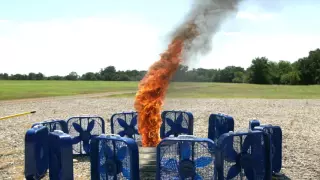 Fire tornado in slow motion 1 million Fps