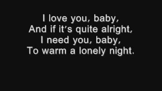 I love you baby - Frank Sinatra lyrics.wmv - Video