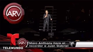 Marc Anthony dedica su concierto a Juan Gabriel | Al Rojo Vivo | Telemundo