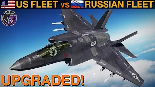 *UPGRADED* Russian Carrier Group vs US Carrier Group (Naval Battle Vid 29) | DCS