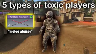 5 Types Of Toxic Players in CODM