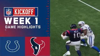 Colts vs Texans Week 1 Simulation Highlights (Madden 23 Rosters)