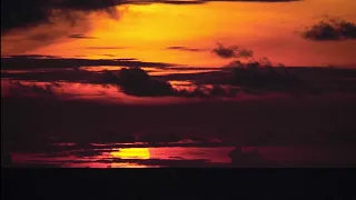 Cloudy Sunset in the Hinako Islands - Indonesia 26th of April, 4K