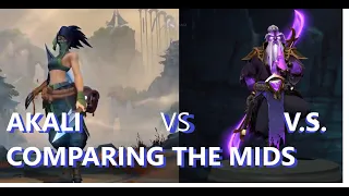 Akali VS Void Spirit: A look at the MID role design from both League of Legends, and Dota 2.