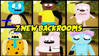 BACKROOM MORPHS - How To Find 7 NEW BACKROOMS BADGES - ROBLOX