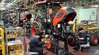 Amazing Large Tractor Mass Production Process. Korean Farm Machinery Factory