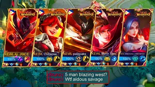 5 MAN BLAZING WEST SQUAD + MCL FINALS!? (The world's best squad in mobile legends!!!)