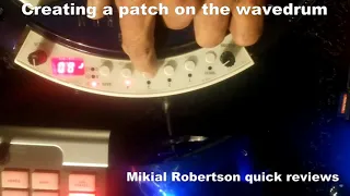 How to make a patch on the Korg Wavedrum Global Edition