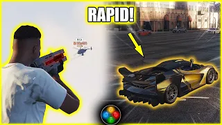 Trolling Tryhards With The Ocelot Virtue And Rail Gun! | GTA 5 Online