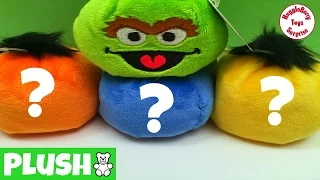 Sesame Street Gund Plush 4 Sesame Street Character Balls Oscar the Grouch & More!