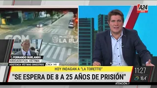 🗣 "Se espera de 8 a 25 años de prisión" dijo Fernando Burlando sobre "La Toretto"