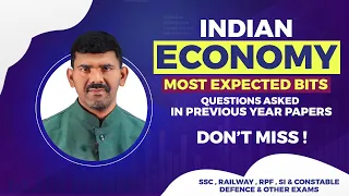 INDIAN ECONOMY MOST EXPECTED QUESTIONS PART - 2 | FOR UPCOMING SSC, APPSC, TSPSC GROUP - 2, 3, 4