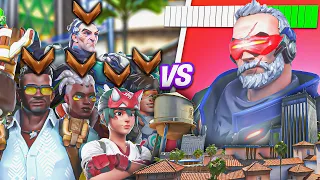1 BUFFED Top 500 Soldier VS 5 Bronze Players - Who wins?! (ft. Kragie)