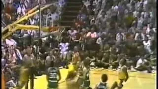Magic Johnson Signature Coast to Coast Reverse Double Clutch Layup vs Celtics G3 '84 Finals