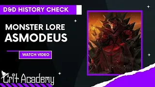 D&D History Check | Monster Lore: Asmodeus | 1 Minute Dungeons & Dragons Tips