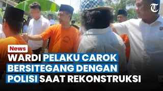 TEGANG, Pelaku Carok Madura sempat Debat dengan Polisi saat Rekonstruksi, Wardi Hanya Bisa Tertawa