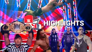 Drew McIntyre vs Seth Rollins WWE Raw Day 1 Full Match Highlights