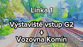 Tramvajový tunel VMO Žabovřeská → Vozovna Komín - Brno - 1. 5. 2023