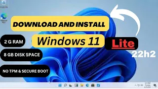 WIindows 11 Lite Download | Install Windows 11 Lite | Windows 11 lite version | AE PC WEB