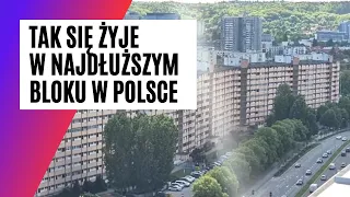 Jak się żyje w „Falowcu", NAJDŁUŻSZYM bloku w Polsce. "ZAZDROŚCIŁAM ludziom, którzy tu mieszkali"