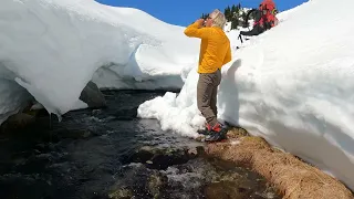 backcountry skiing blanca lake in squamish bc