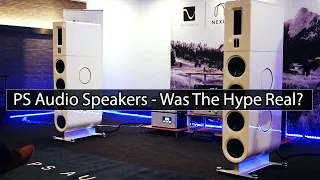 Paul McGowan Shows off their NEW KICK ASS Speakers ! PS Audio aspen FR30 Loudspeakers !
