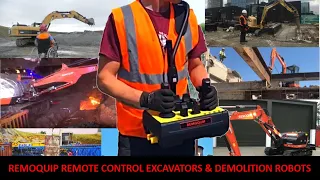 Remoquip Remote Control Excavators and Demolition Robots