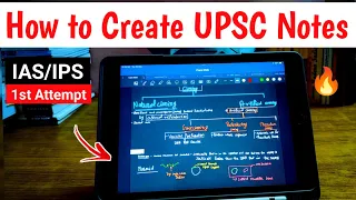 How to make UPSC Notes on Ipad | IAS Notes Making | UPSC NOTES creation | ias 2024