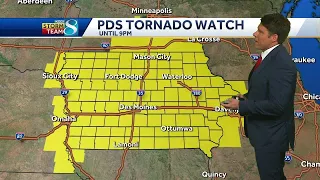 Tornado watch in effect for all of Iowa