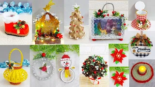 12 Economical Christmas Decoration idea with Simple material|DIY Affordable Christmas craft idea🎄283